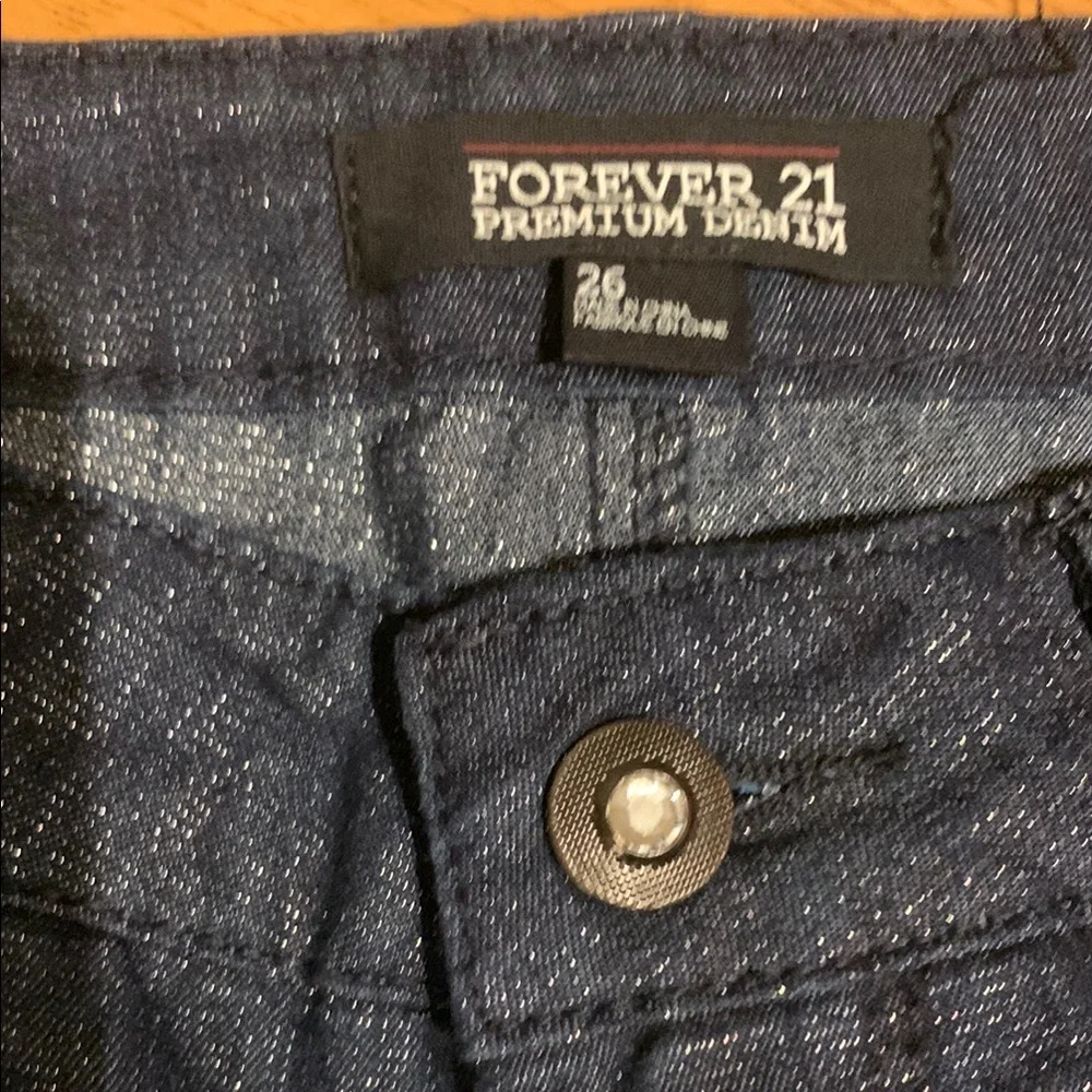 Forever 21 Blue Skinny Jeans Sleek Fit
